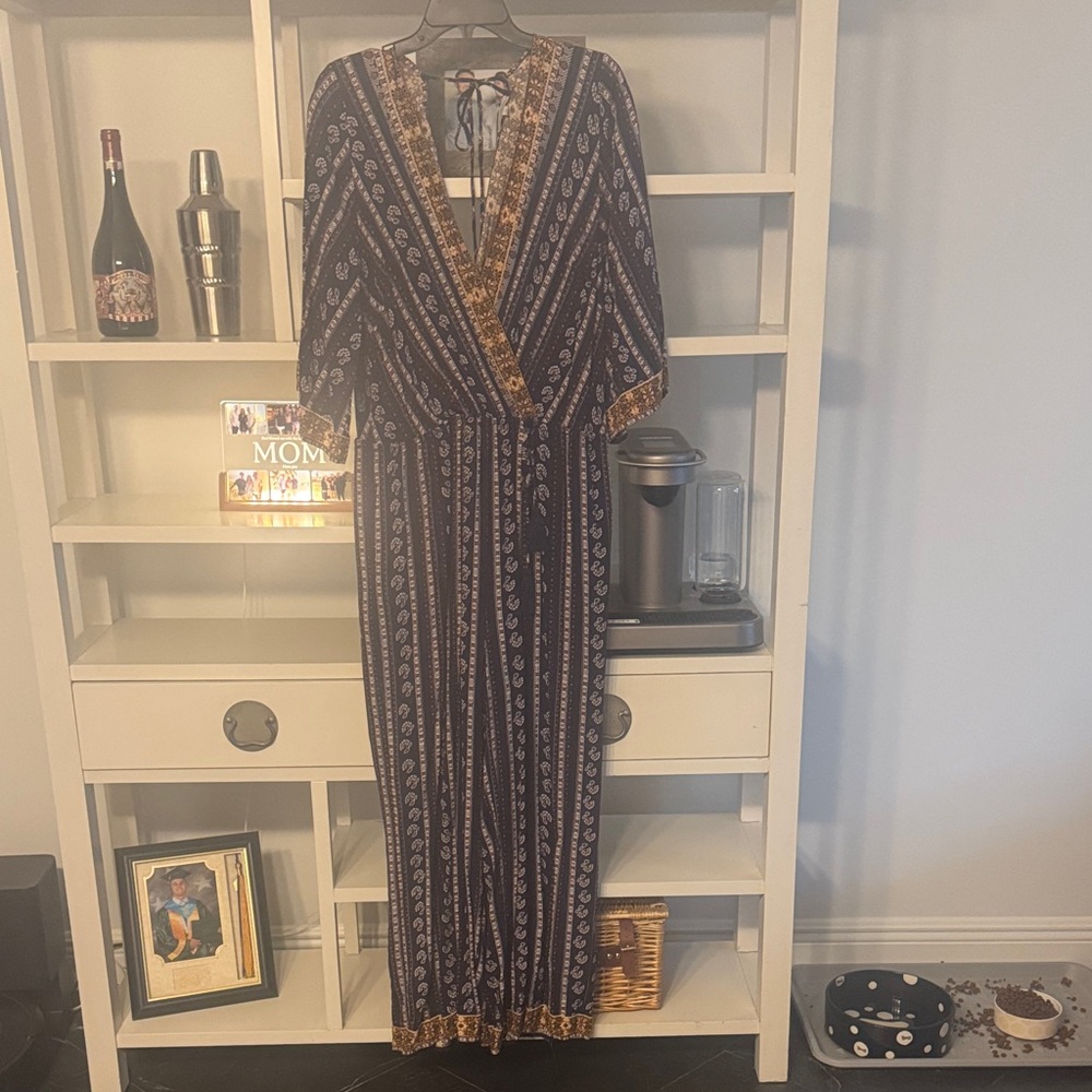 Bohemian Maxi Dress with Paisley Print